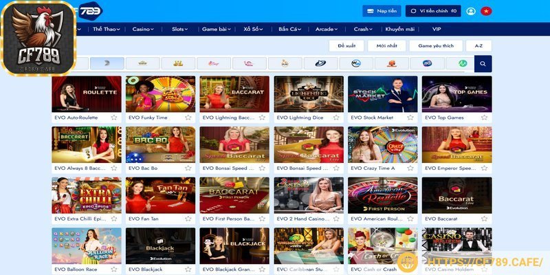 Hệ thống ra mắt nhiều sảnh live trực tuyến chất lượng