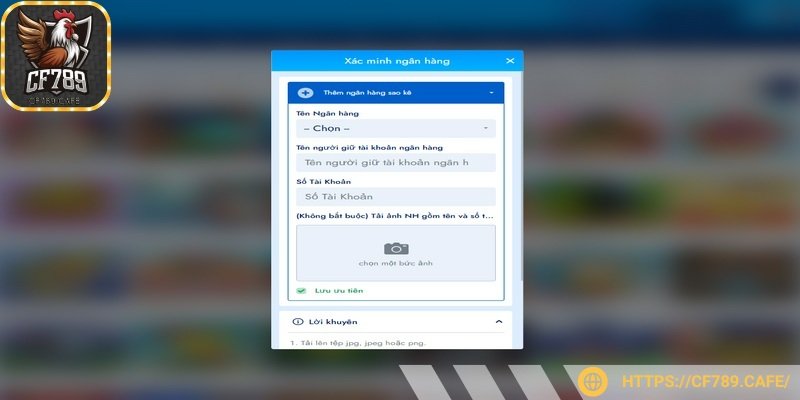 Phải cung cấp đúng thông tin ngân hàng sao kê
